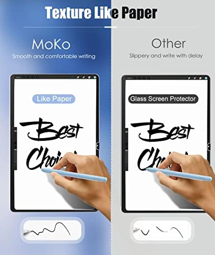 מגן מסך Moko Pet Matte מתאים ל- Samsung Galaxy Tab S8 + 2022 / Tab S7 Fe / Tab S7 +, [כתיבת סרטים של תחושת